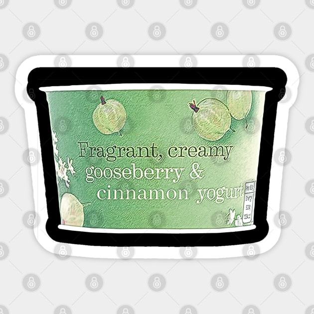 Gooseberry and Cinnamon Yogurt Sticker by karutees